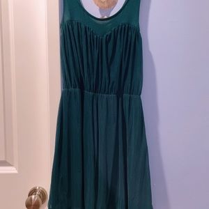 Emerald green dress